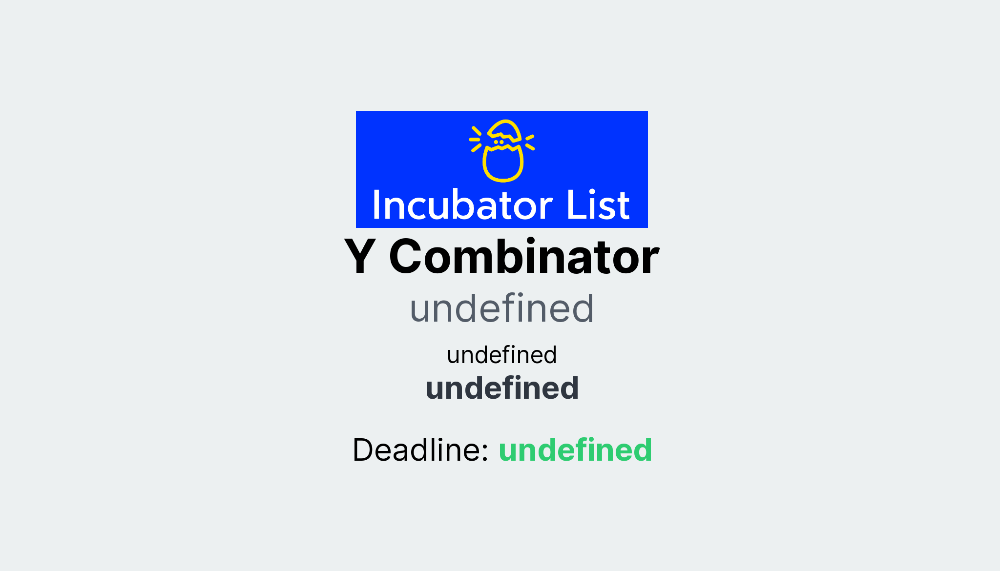 Y Combinator Key Information